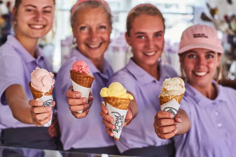 Ice cream cones from Bornholms Ismejeri